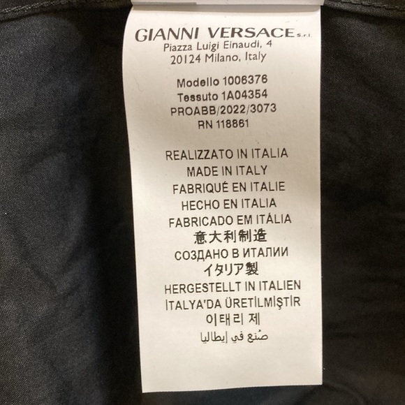 NWT Versace Black Greca Printed Long Sleeve Shirt - Sz L - Picture 11 of 12